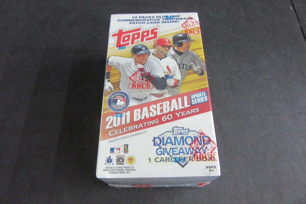 2011 Topps Baseball Update Series Blaster Box (10/8) (BBCE)