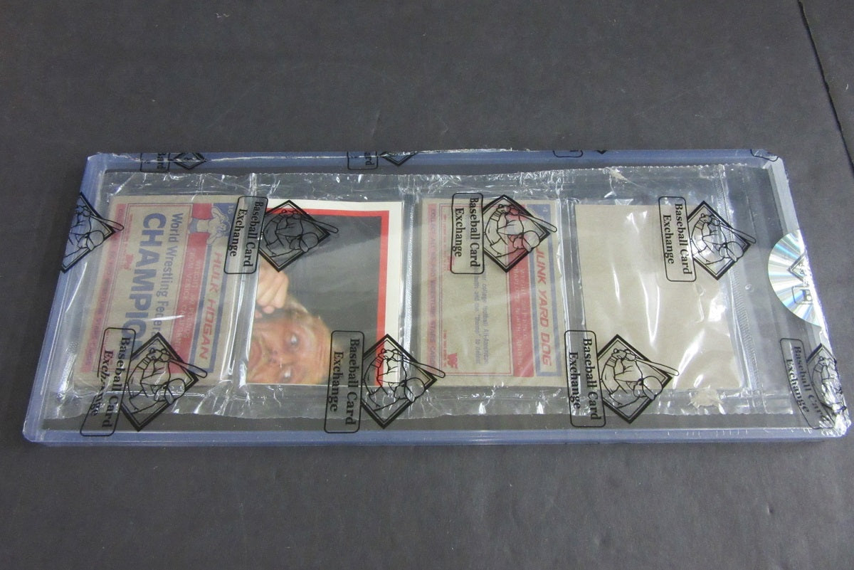 1985 Topps WWF Pro Wrestling Stars Unopened Rack Pack (BBCE) (Three Hulks showing!!) (14978)