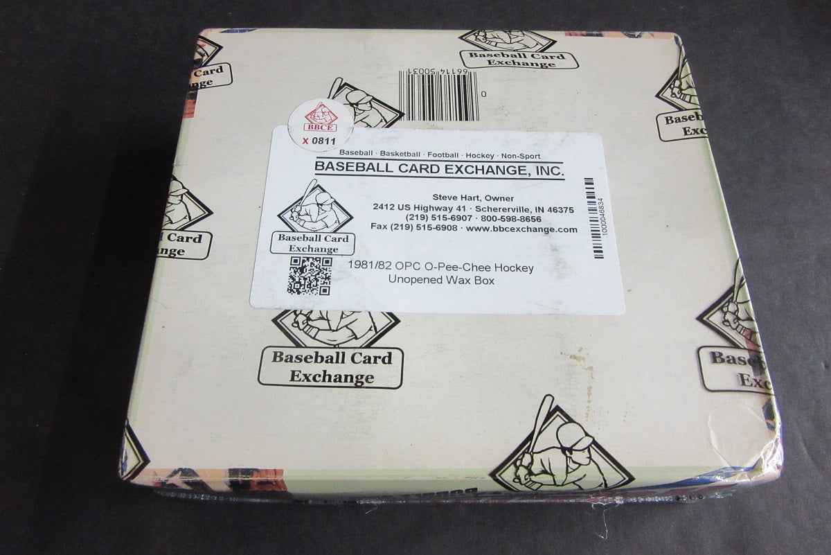 1981/82 OPC O-Pee-Chee Hockey Unopened Wax Box (BBCE) (X0811)