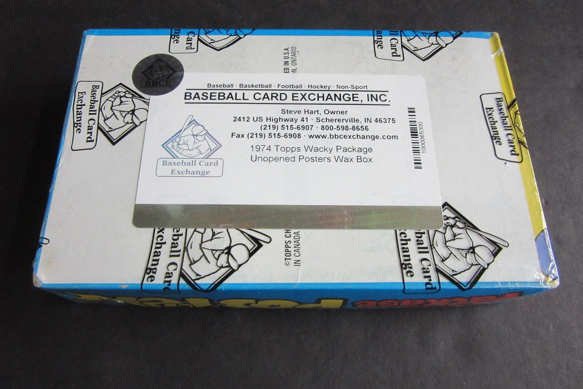 1974 Topps Wacky Package Posters Unopened Wax Box (BBCE)