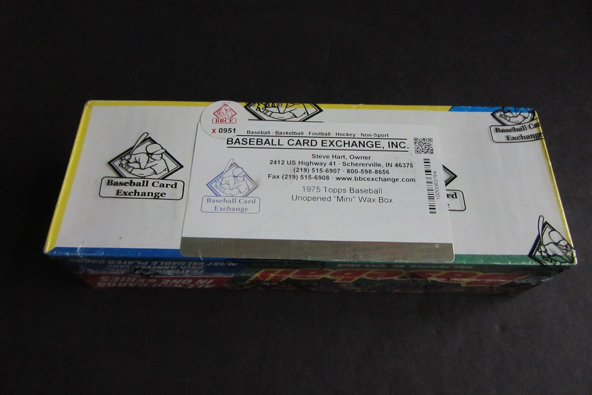 1975 Topps Baseball Unopened Mini Wax Box (BBCE) (X0951)