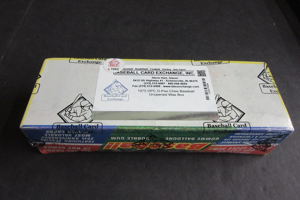1975 OPC O-Pee-Chee Baseball Unopened Wax Box (BBCE) (X1062)