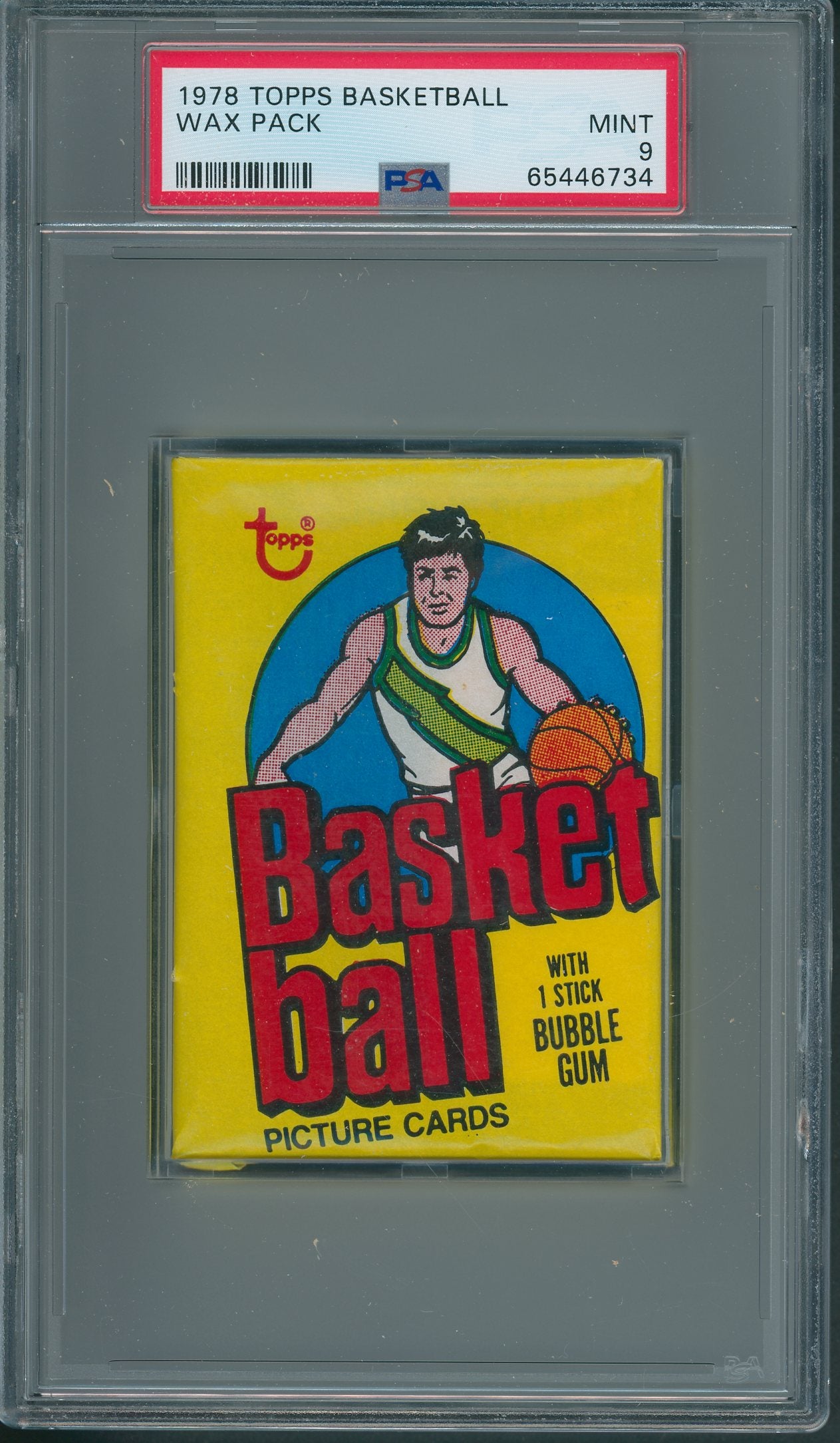 1978 1978/79 Topps Basketball Unopened Wax Pack PSA 9