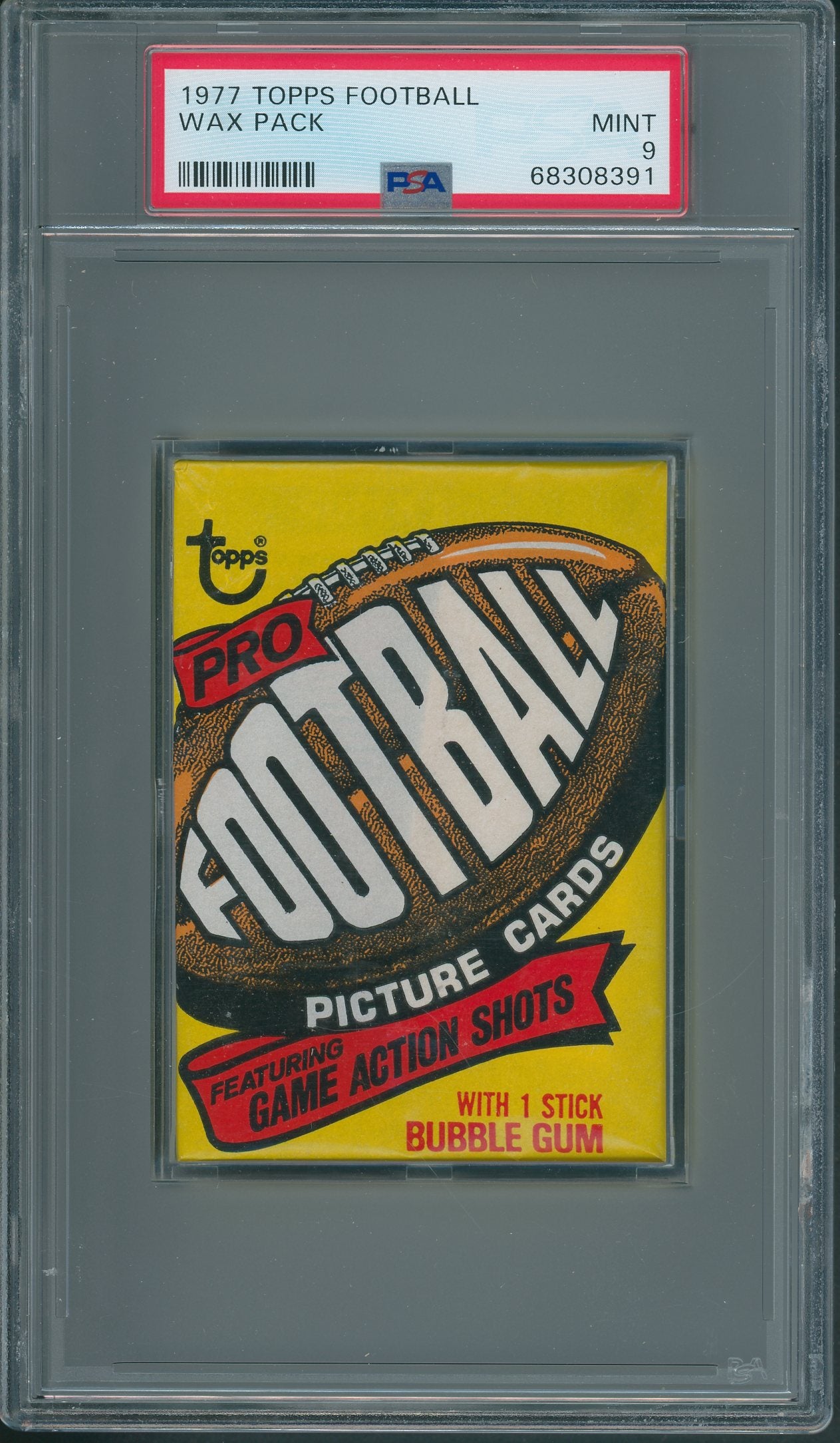 1977 Topps Football Unopened Wax Pack PSA 9