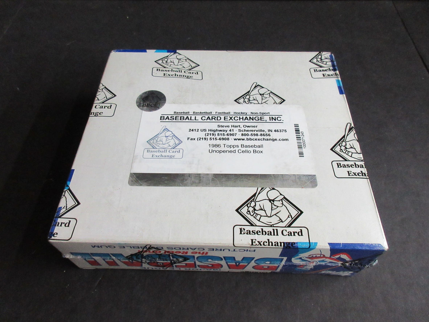 1986 Topps Baseball Unopened Cello Box (BBCE)