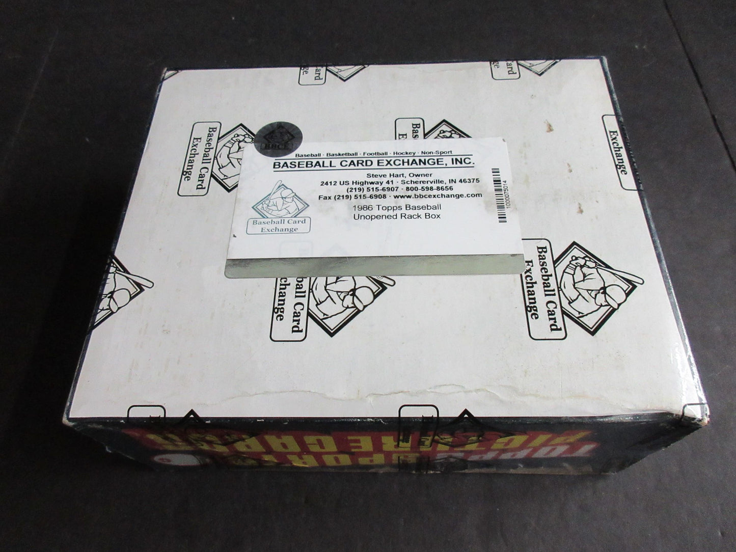 1986 Topps Baseball Unopened Rack Box (BBCE)