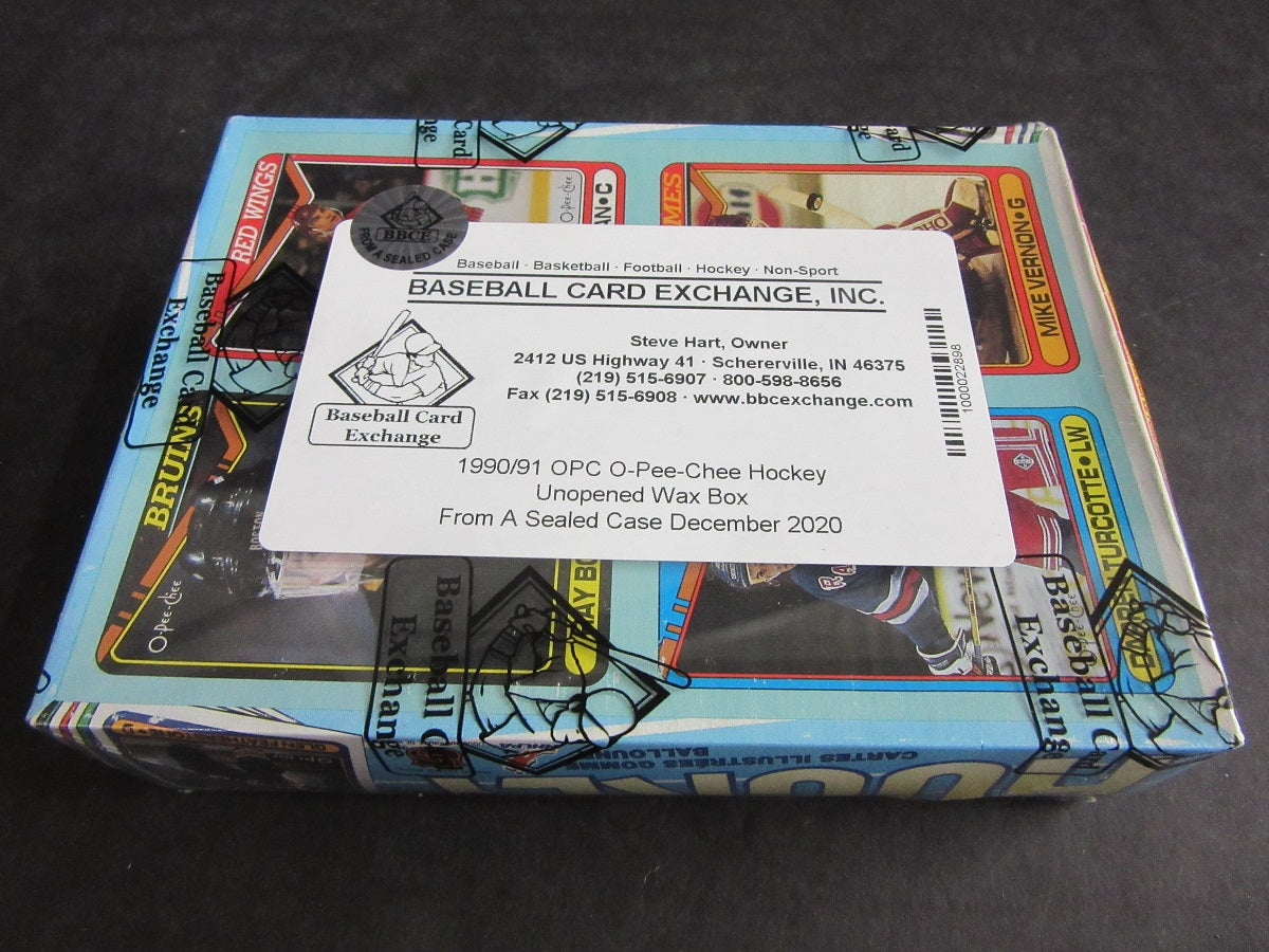 1990/91 OPC O-Pee-Chee Hockey Unopened Wax Box (FASC)
