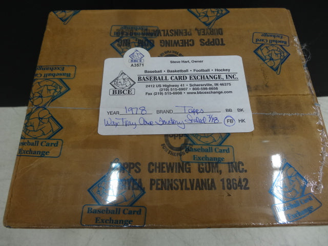 1978 Topps Football Unopened Wax Tray Case (2/24) (Sealed)