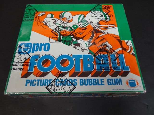 1980 Topps Football Unopened Cello Box (BBCE) (Non X-Out)
