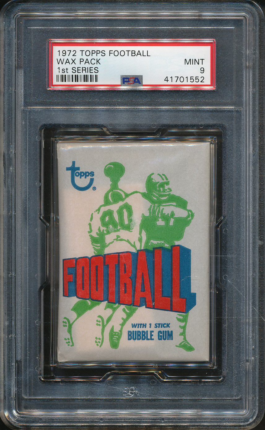 1972 Topps Football Unopened Series 2 Wax Pack PSA 9