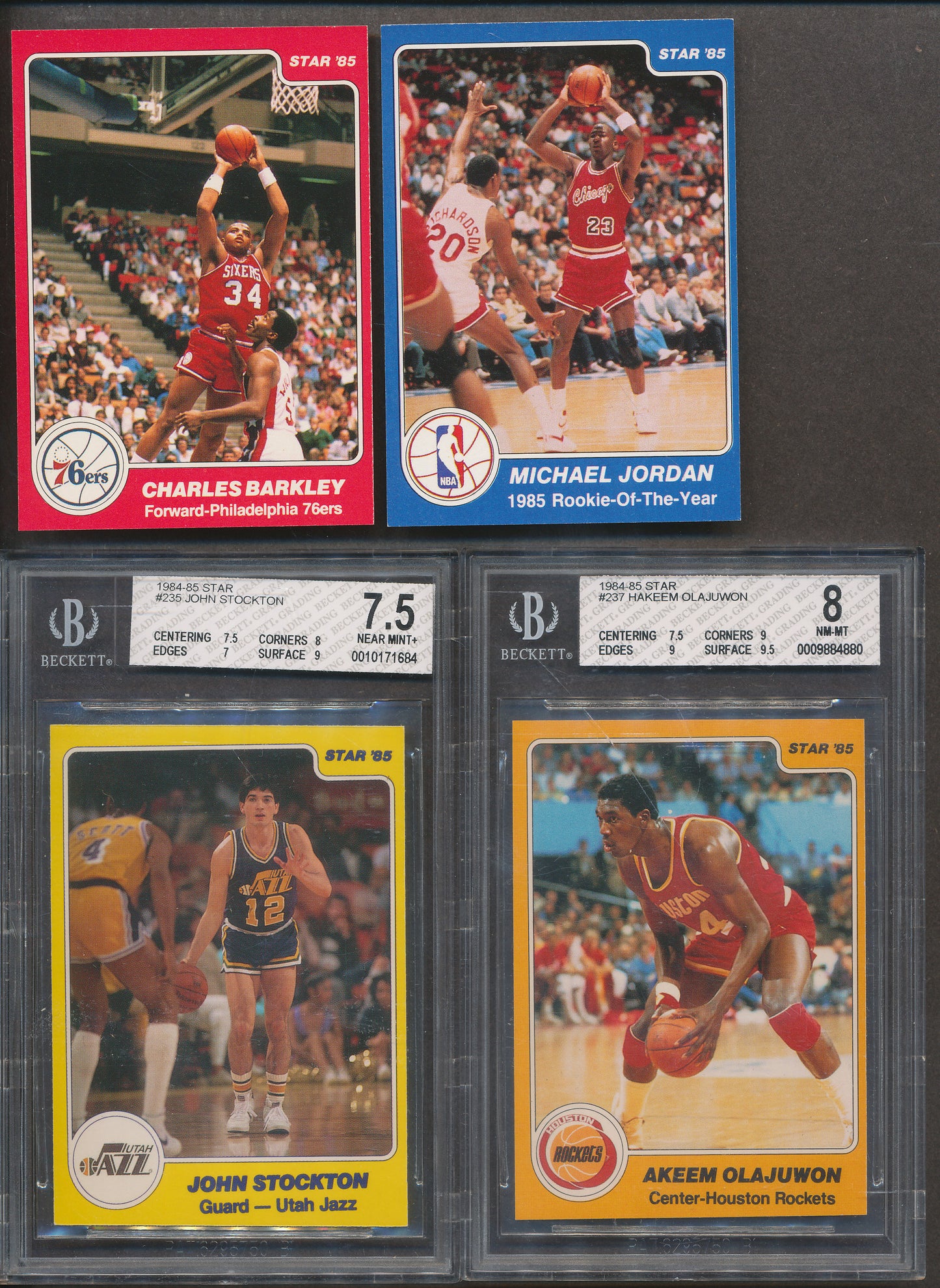 1984/85 Star Basketball Near Set (missing Jordan) NM NM/MT
