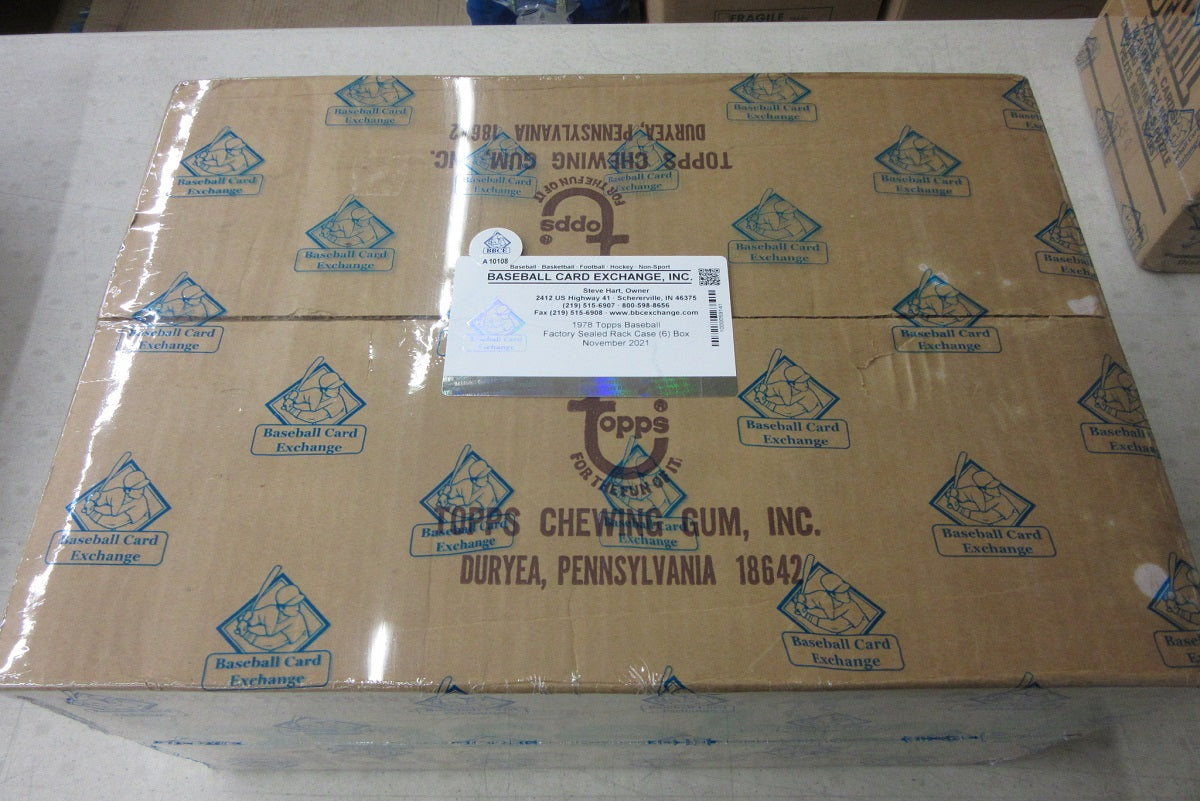 1978 Topps Baseball Rack Pack Case (6 Box) (BBCE)