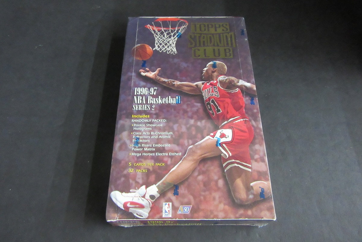 1996/97 Topps Stadium Club Basketball Series 2 Box (Retail) 32/5