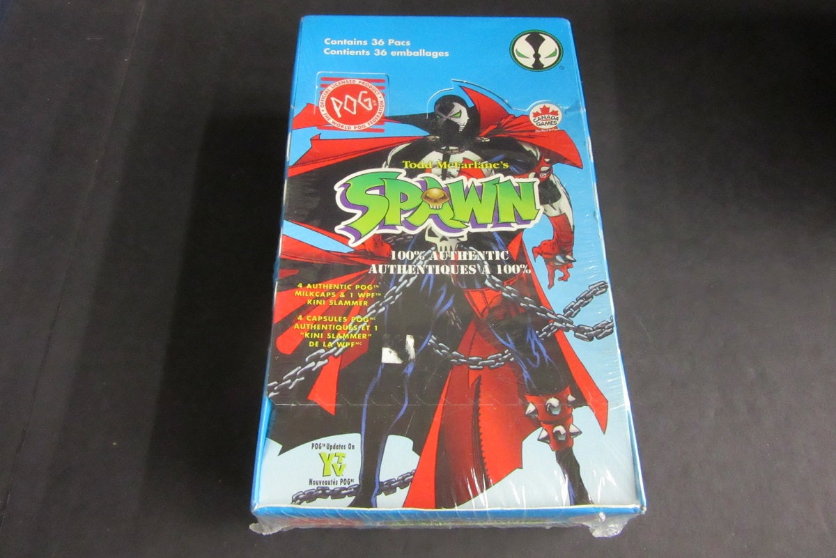 1995 World Pog Canada Games Todd McFarlane's Spawn Pog Box