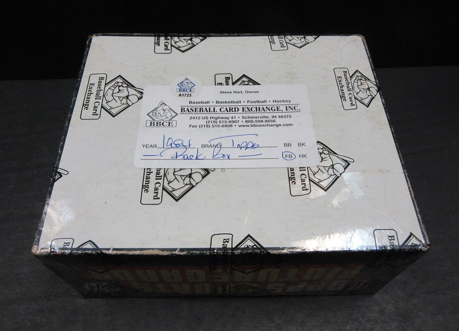 1984 Topps Football Unopened Rack Box (BBCE) (Non X-Out)