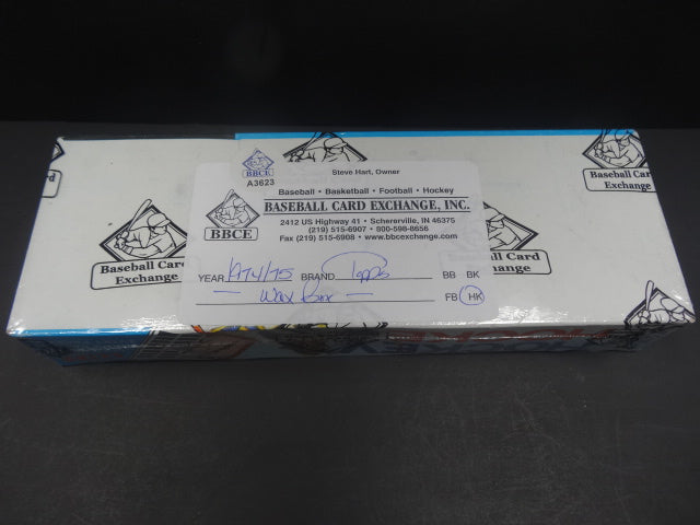 1974/75 Topps Hockey Unopened Wax Box (BBCE)