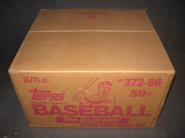 1986 Topps Baseball Cello Case (16 Box) (Sealed)