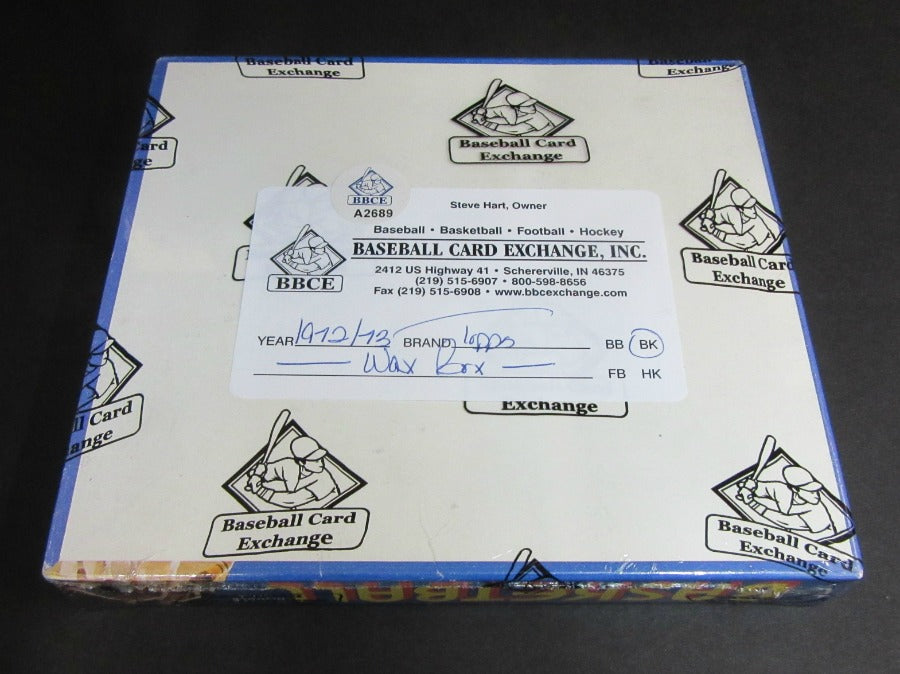 1972/73 Topps Basketball Unopened Wax Box (BBCE)