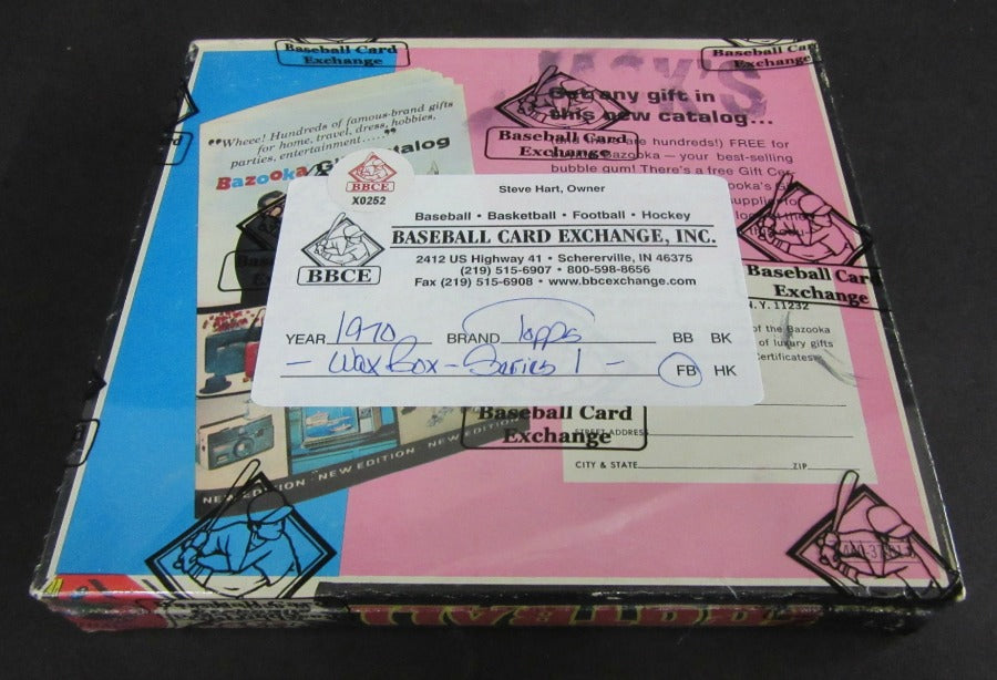 1970 Topps Football Unopened Series 1 Wax Box (BBCE)