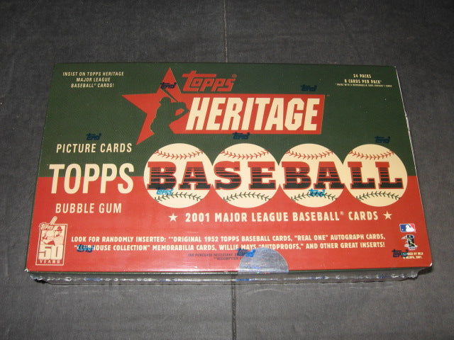 2001 Topps Heritage Baseball Box (Retail)