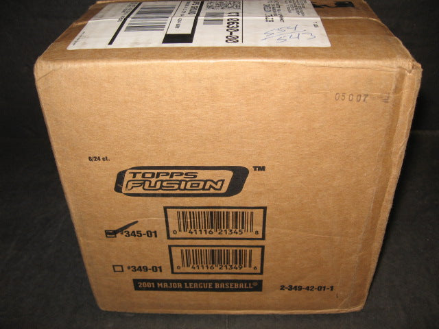 2001 Topps Fusion Baseball Case (Retail) (6 Box)