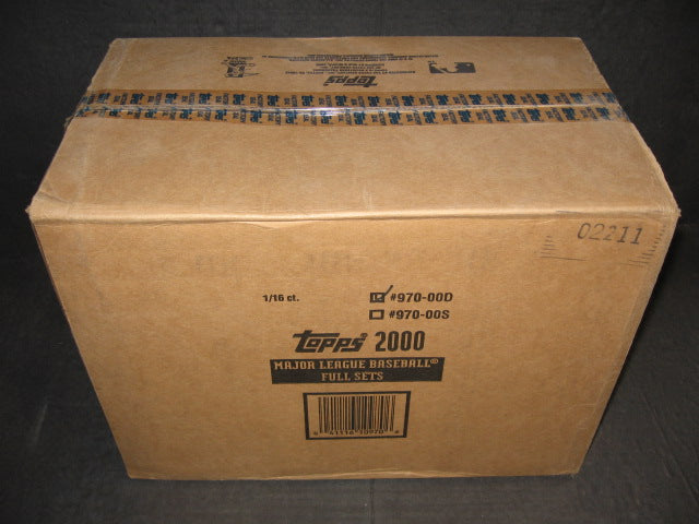 2000 Topps Baseball Factory Set Case (Retail) (16 Sets)