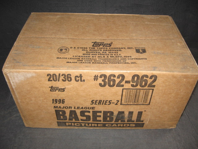 1996 Topps Baseball Series 2 Case (Retail) (20 Box)