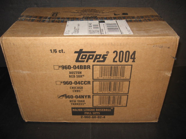 2004 Topps Baseball Factory Set Case (Yankees) (6 Sets)
