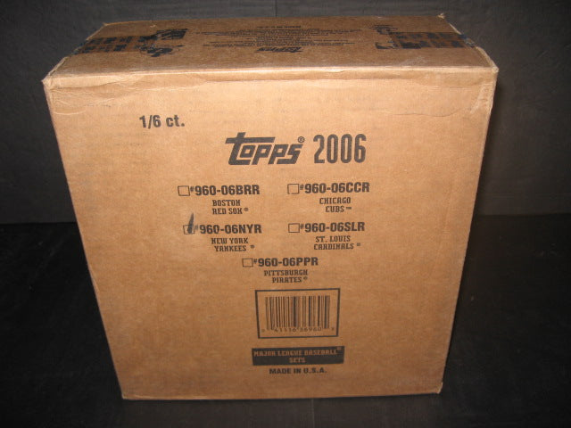 2006 Topps Baseball Factory Set Case (Yankees) (6 Sets)