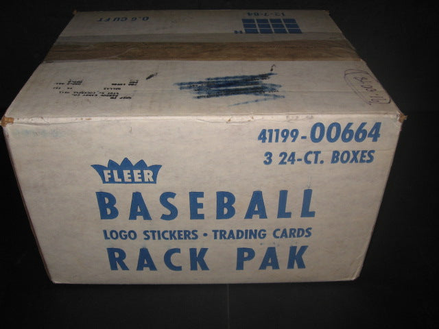 1986 Fleer Baseball Rack Pack Case (3 Box) (Sealed)