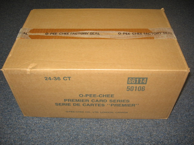 1990/91 OPC O-Pee-Chee Premier Hockey Case (24 Box) (Sealed)
