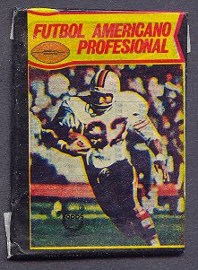 1977 Topps Football Unopened Mexican Wax Pack (4 Card)