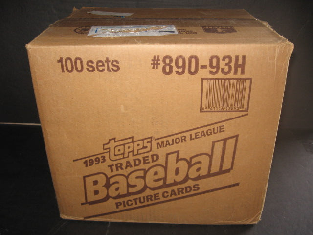 1993 Topps Baseball Traded Factory Set Case (100 Sets)