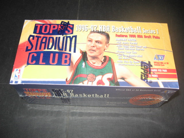 1996/97 Topps Stadium Club Basketball Series 1 Jumbo Box (Hobby)