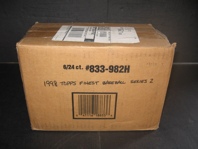 1998 Topps Finest Baseball Series 2 Case (Hobby) (6 Box)