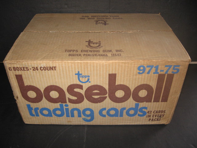 1975 Topps Baseball Rack Pack Case (6 Box) (Sealed)