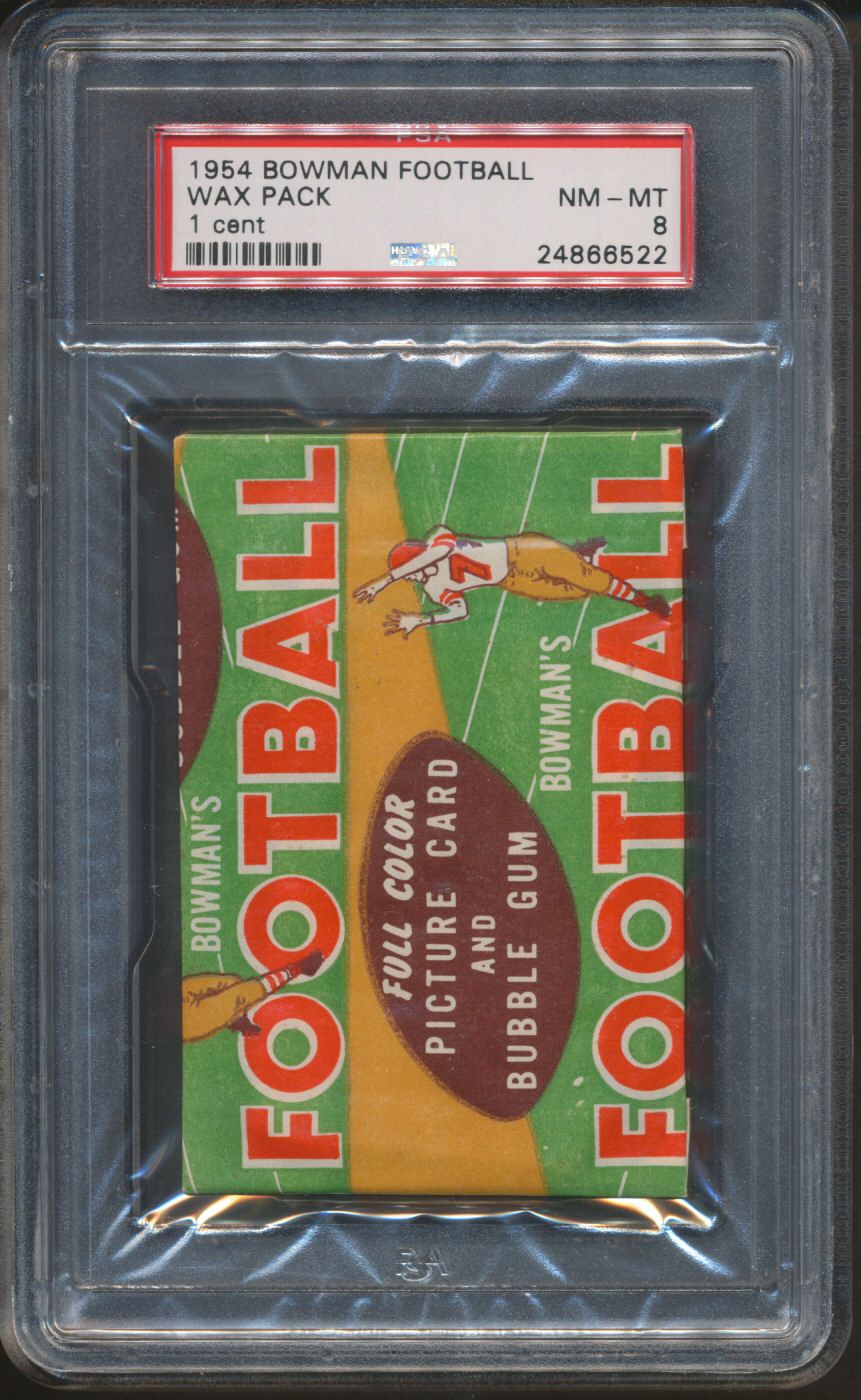 1955 Topps Rails & Sails Unopened 5 Cent Wax Pack PSA 7