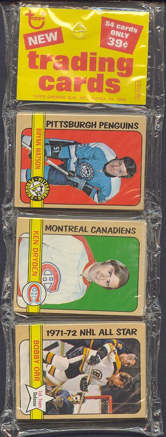 1972/73 Topps Hockey Unopened Rack Pack (BBCE)