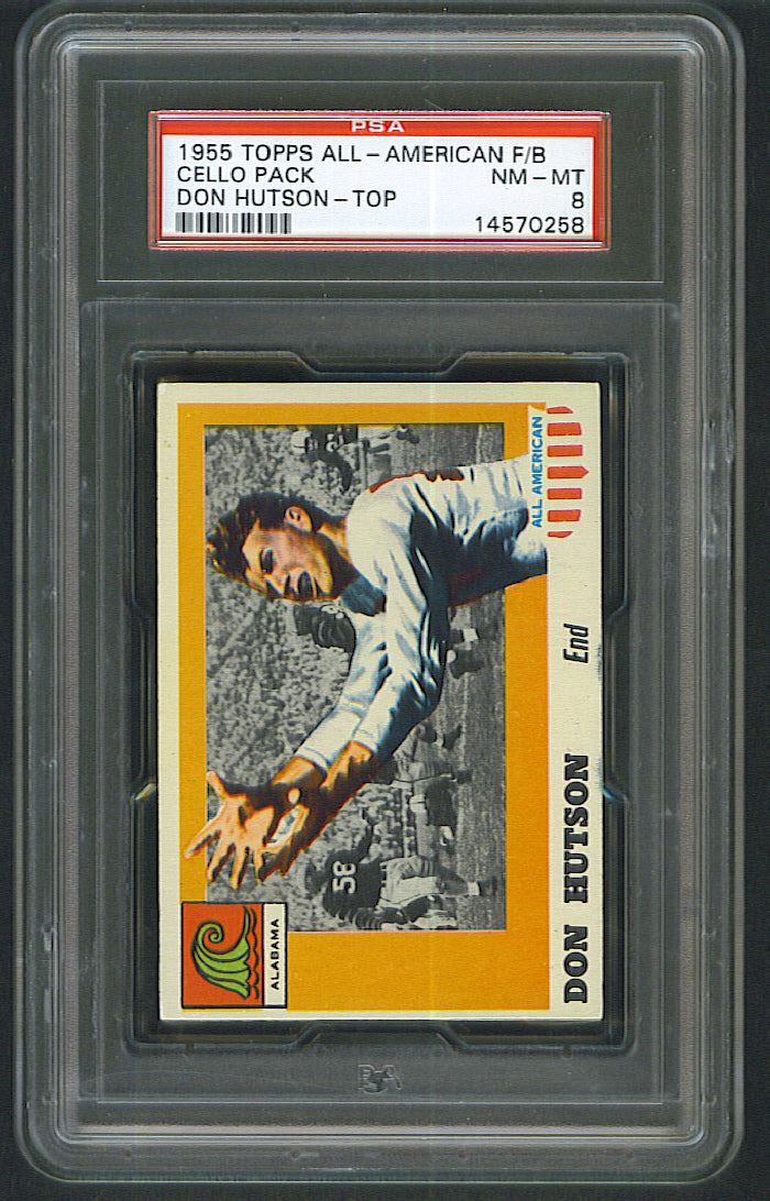 1955 Topps All-American Football Unopened Cello Pack PSA 8