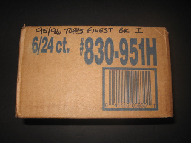 1995/96 Topps Finest Basketball Series 1 Case (Hobby) (6 Box)