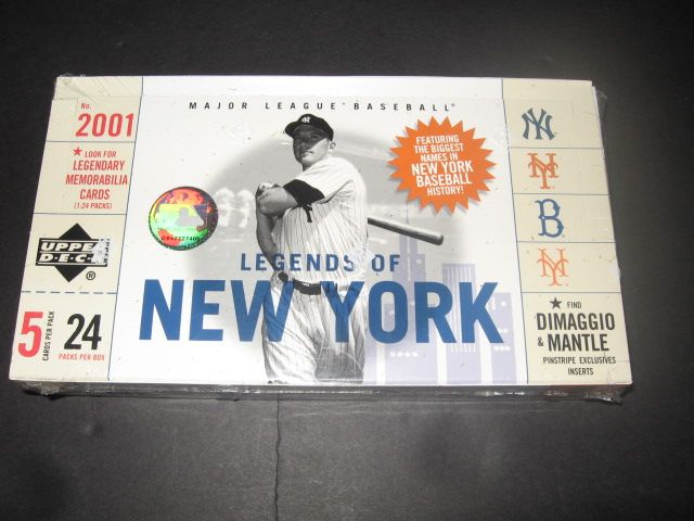2001 Upper Deck Legends Of New York Baseball Box (Hobby)