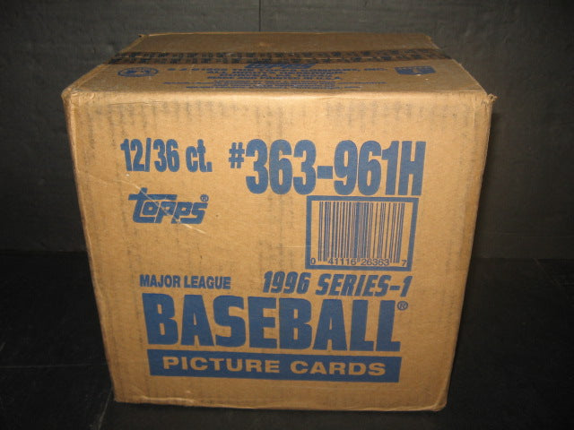 1996 Topps Baseball Series 1 Case (Hobby) (12 Box)