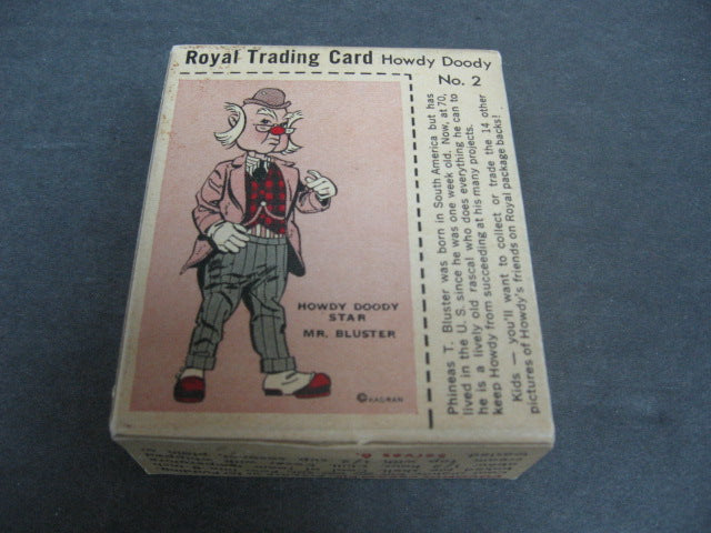 1950 Royal Pudding Howdy Doody Mr. Bluster Unopened Box