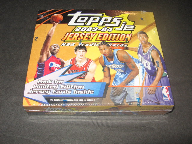 2003/04 Topps Jersey Edition Basketball Box (Hobby)