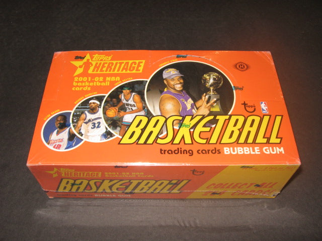 2001/02 Topps Heritage Basketball Box (Hobby)