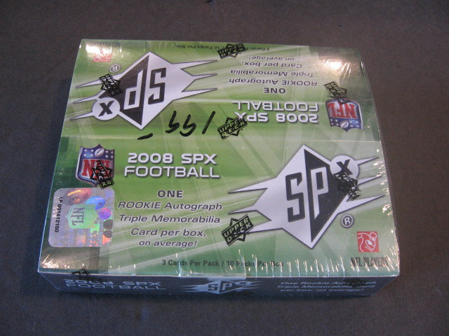 2008 Upper Deck SPX Football Box (Hobby) (10/3)