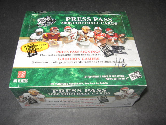 2008 Press Pass Football Box