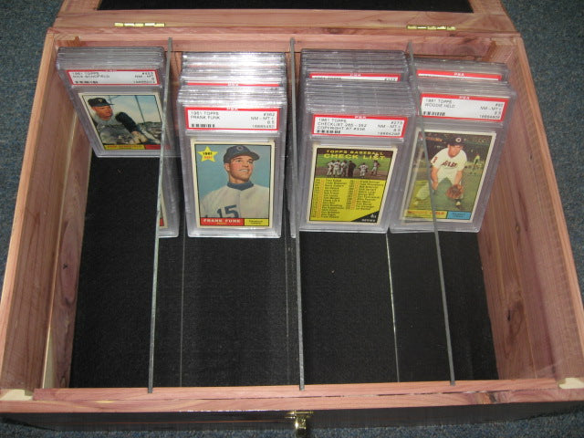 Hand Built Wooden PSA Card Collection Box