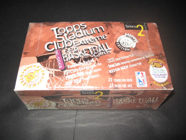 1995/96 Topps Stadium Club Basketball Series 2 Jumbo Box