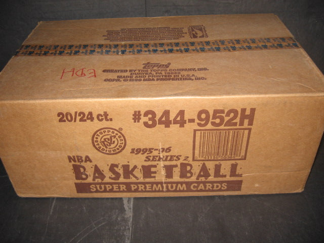 1995/96 Topps Stadium Club Basketball Series 2 Case (Hobby) (20 Box)
